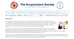 Desktop Screenshot of acupuncturesociety.org.uk